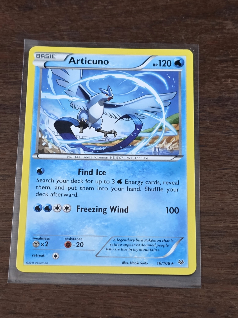 Pokemon Tcg Articuno #16 - Roaring Skies - Non Holo 16/108 Card